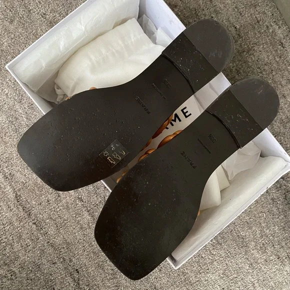 FRAME LE CAPRI STRAPPY SLIDE SANDAL IN TOBACCO - Picture 2 of 7